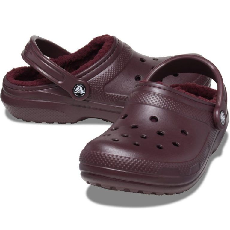CROCS LINED CLOG U DARK CHERRY