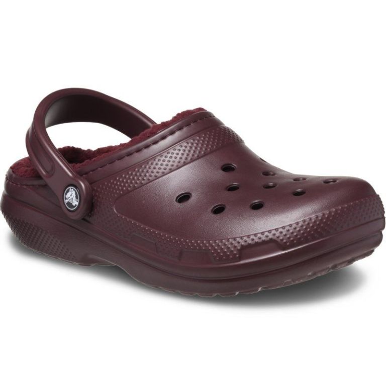 CROCS LINED CLOG U DARK CHERRY