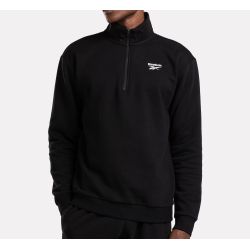 REEBOK SWEATSHIRT LEFT CHEST QUARTER ZIP MEN