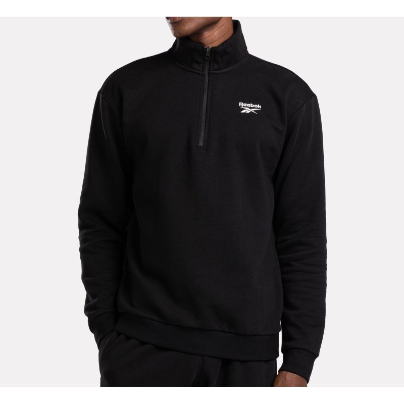 REEBOK SWEATSHIRT LEFT CHEST QUARTER ZIP MEN