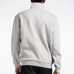 REEBOK SWEATSHIRT LEFT CHEST QUARTER ZIP MEN