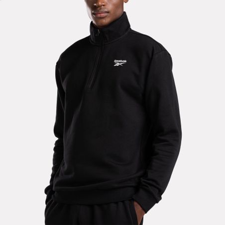 REEBOK SWEATSHIRT LEFT CHEST QUARTER ZIP MEN