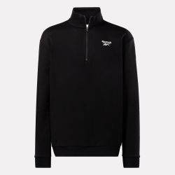 REEBOK SWEATSHIRT LEFT CHEST QUARTER ZIP MEN