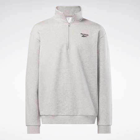 REEBOK SWEATSHIRT LEFT CHEST QUARTER ZIP MEN