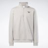 REEBOK SWEATSHIRT LEFT CHEST QUARTER ZIP MEN