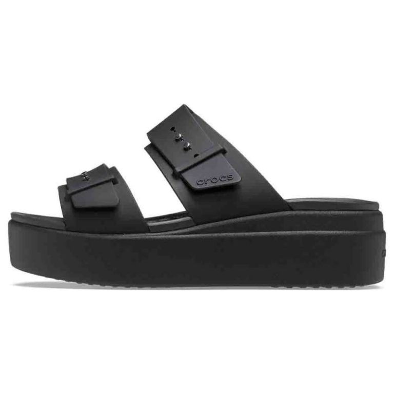 Crocs Brooklyn Buckle Low Wedge: Comfort with wedge style