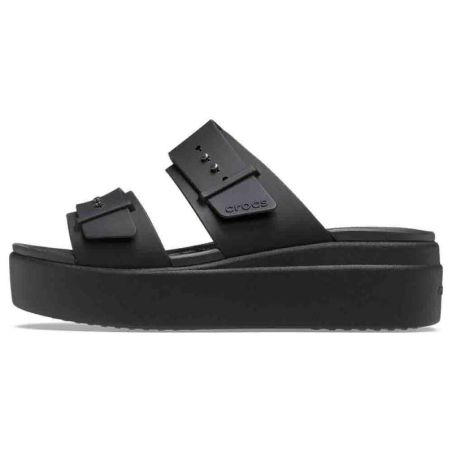 Crocs Brooklyn Buckle Low Wedge: Comfort with wedge style