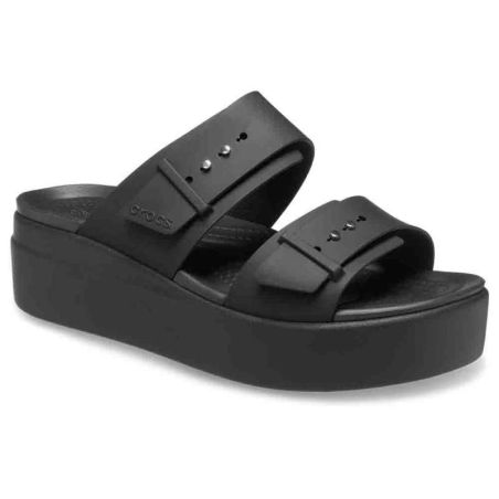 Crocs Brooklyn Buckle Low Wedge: Comfort with wedge style