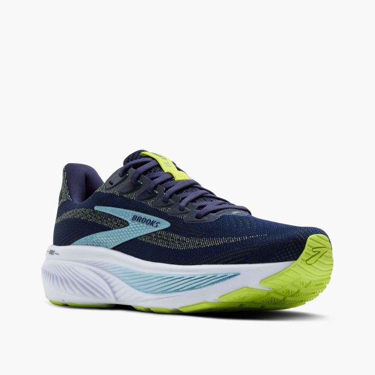 BROOKS Ghost 17 Men Navy/Lime | Running Shoes | TotRunning