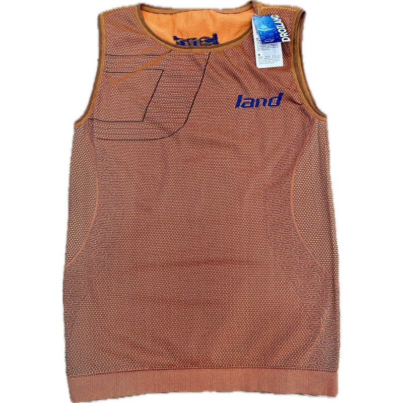 LAND CAMISETA BANTAIA SIN MANGAS HOMBRE NARANJA/NEGRO