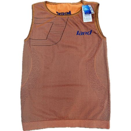 LAND CAMISETA BANTAIA SIN MANGAS HOMBRE NARANJA/NEGRO