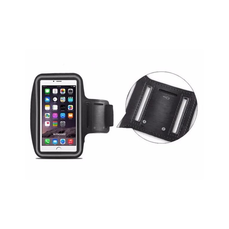 FUNDA BRAZALETE IMPERMEABLE TELEFONO MOVIL negro