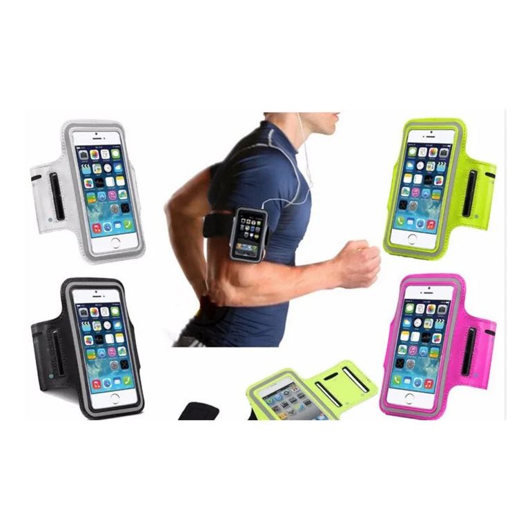 FUNDA BRAZALETE IMPERMEABLE TELEFONO MOVIL negro